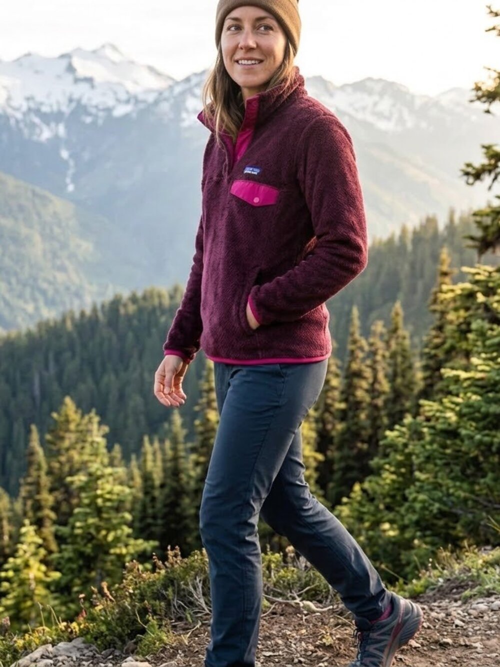 Patagonia Re-Tool Snap-T® Pullover Style # 25442 Oxblood Red Deep Mahogony X-Dye